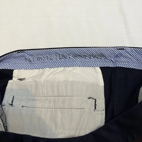 Talbots Dark Navy Girlfriend Chino Petites 12P Relaxed Straight Leg Pant Office - Picture 9 of 10